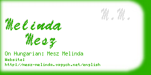 melinda mesz business card